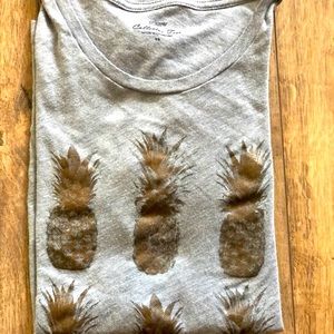 J crew collection pineapple tee